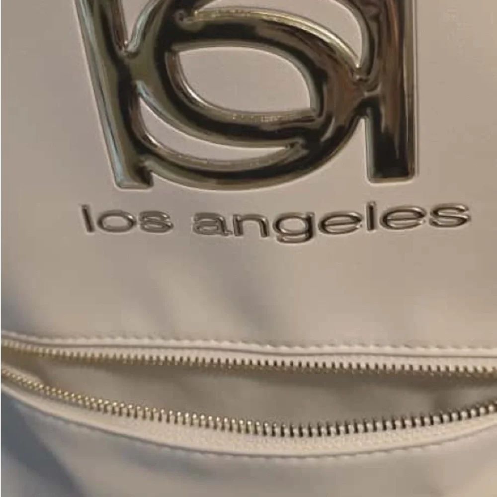 Bebe Cream Backpack with Gold Accents